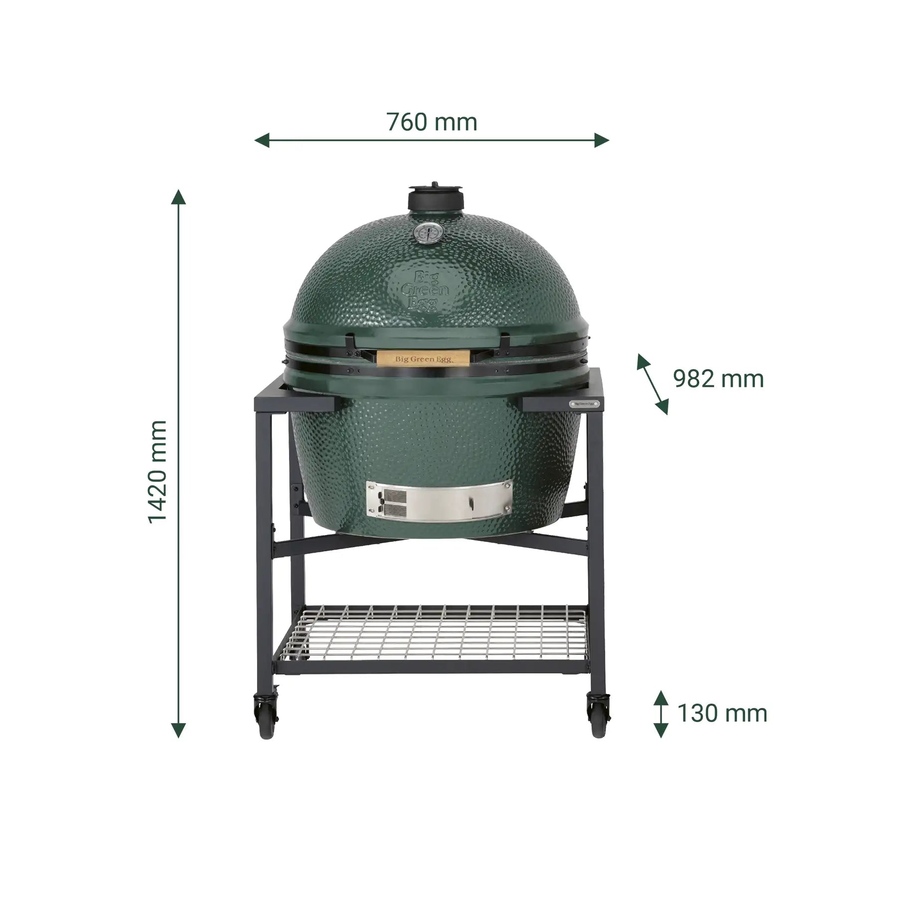 2XL Big Green Egg in modular base