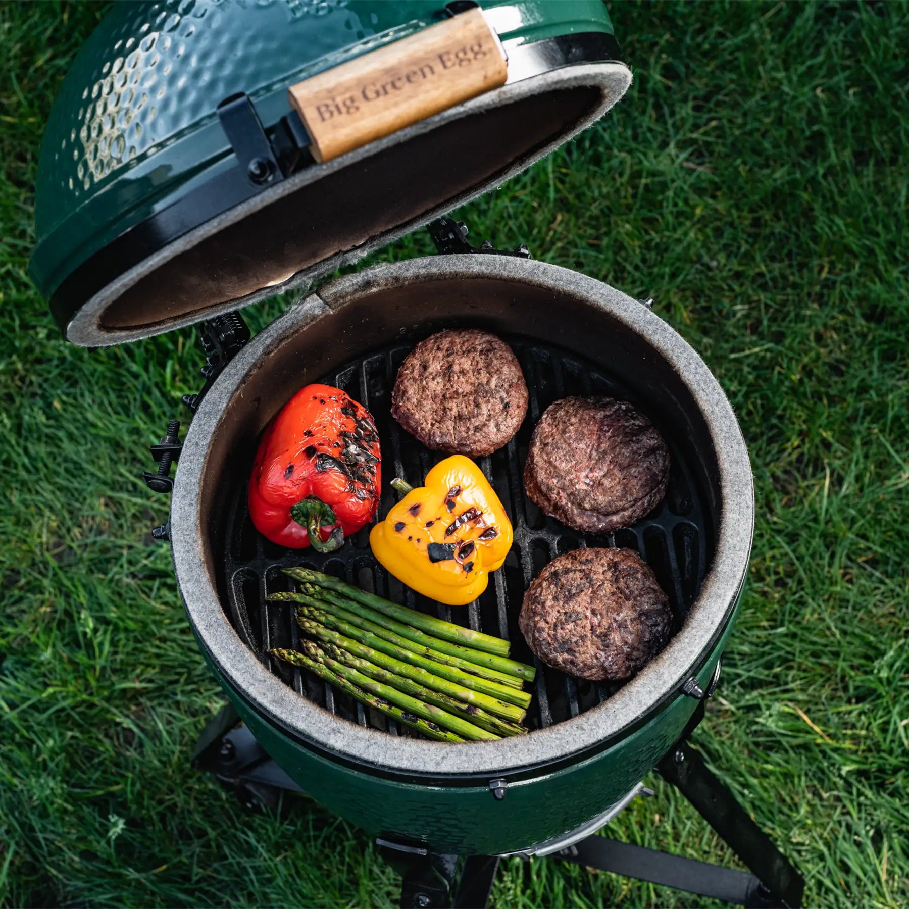 Small Big Green Egg in trolley