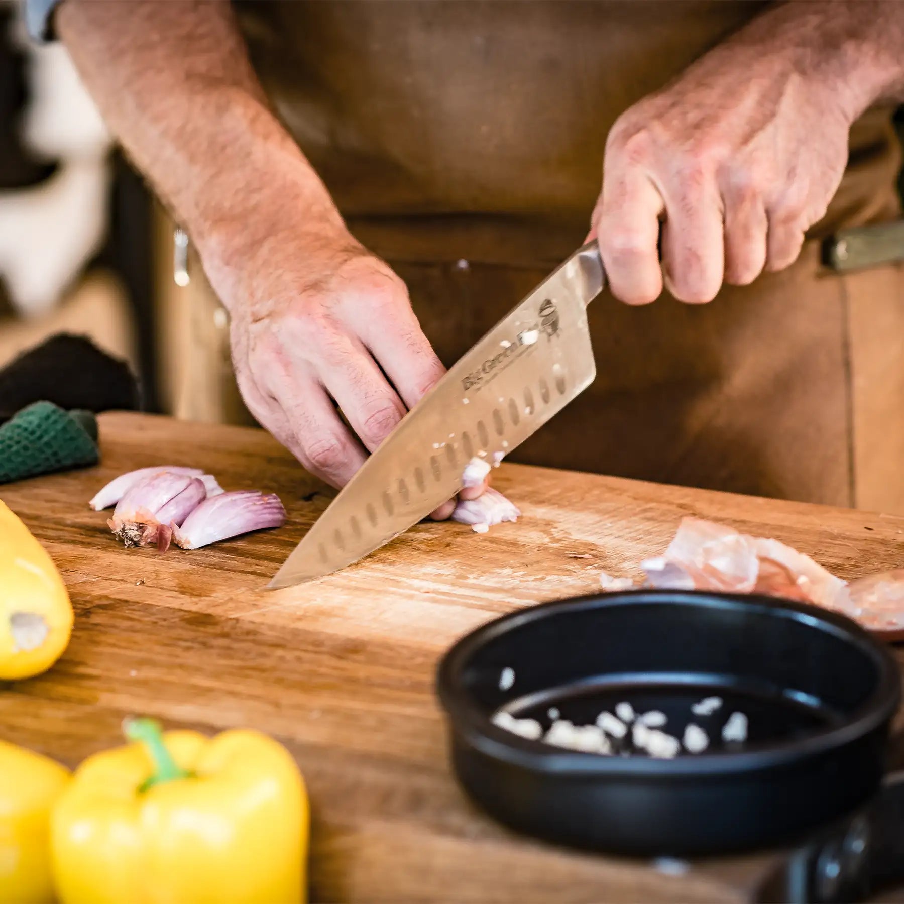 BGE chrome steel knife set