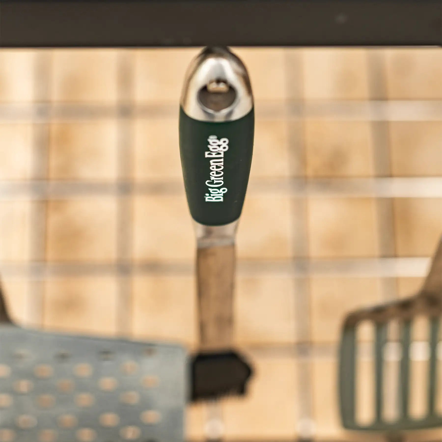 Stainless steel brush with silicone bristles