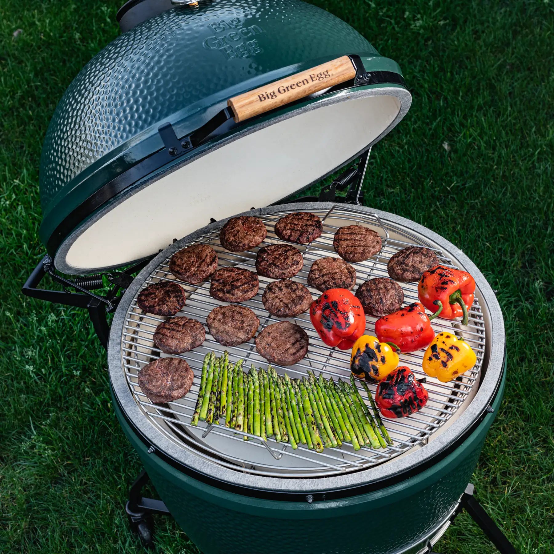 2XL Big Green Egg in trolley
