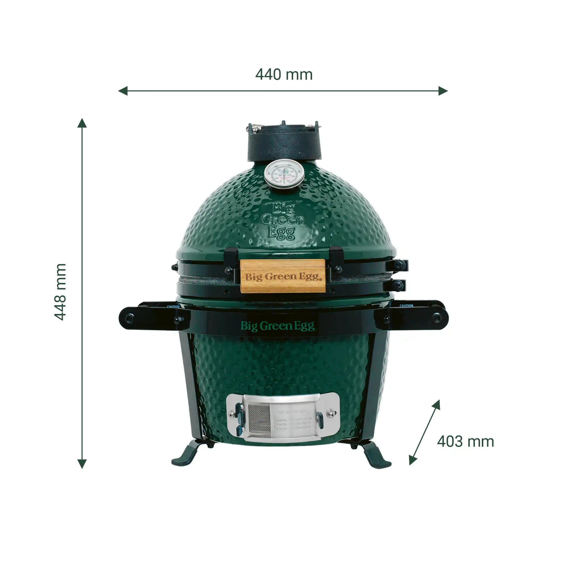 Mini Big Green Egg mit Träger